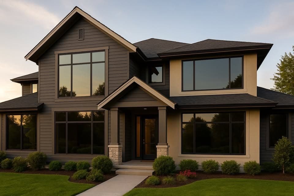 Modern home with premium window tinting
